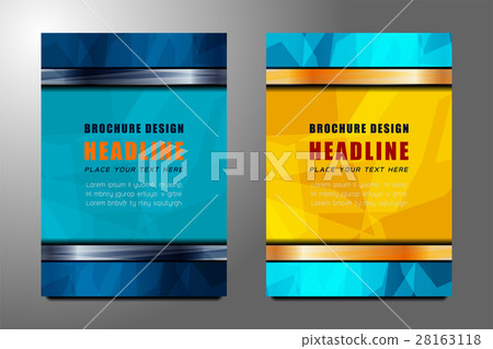 polygon flyer template - Stock Illustration [28163118] - PIXTA