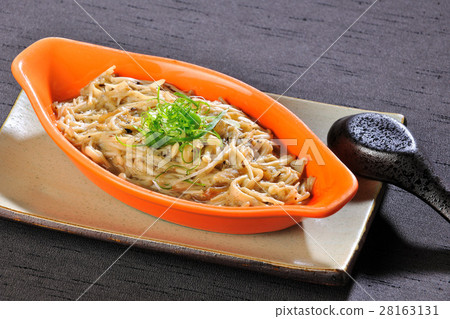 Fresh fried enoki mushroom Fresh fried enoki mushroom 28163131