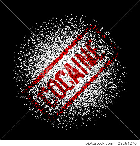 ocaine. White powder. Vector illustration ocaine. White powder. Vector illustration 28164276