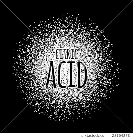 Citric acid as a white powder vector illustration Citric acid as a white powder vector illustration 28164278