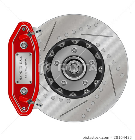 Brake disc with caliper 28164453