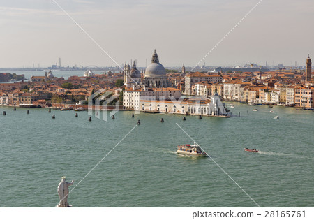 Aerial view over Venice lagoon, Italy. Aerial view over Venice lagoon, Italy. 28165761