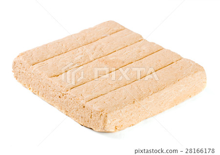 peanut halva isolated on white background 28166178