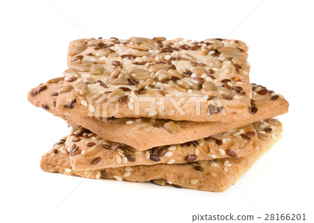 a stack of crispy bread with seeds of sunflower a stack of crispy bread with seeds of sunflower 28166201