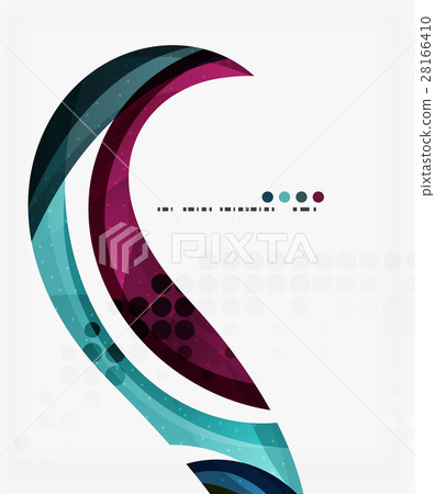 Colorful elegant flowing wave 28166410