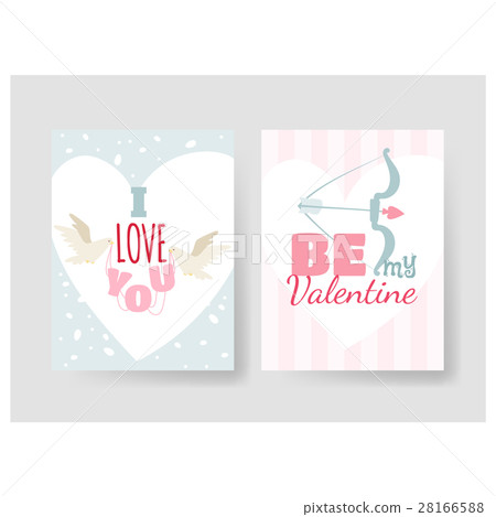 Happy Valentines Day greeting card vector - Stock Illustration ...