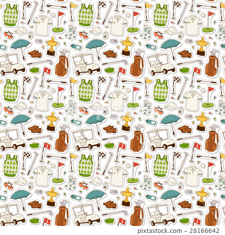 Golf seamless pattern vector. Golf seamless pattern vector. 28166642