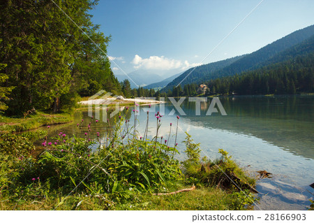 Beautiful Dobbiaco lake 28166903
