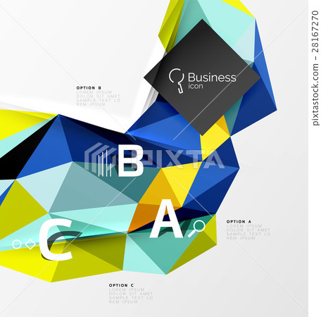 Low poly polygonal triangle abstract background Low poly polygonal triangle abstract background 28167270