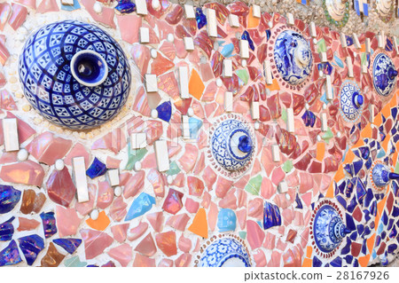 Background made of beautiful jewelry and chinaware Background made of beautiful jewelry and chinaware 28167926