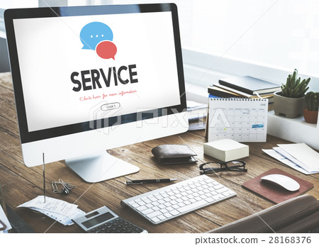 Communication Service Help Desk Concept/ 28168376
