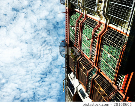 Urban Town Summer Sky Space City Concept 28168605