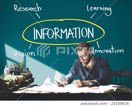 Information Education Inspire Learn Diagram Concept 28169616