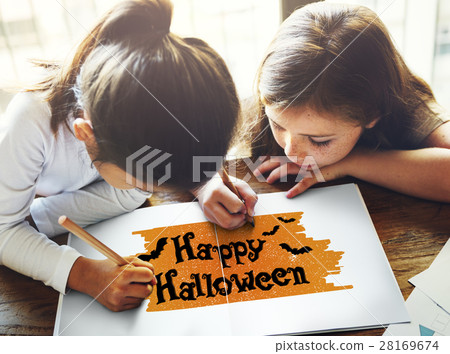Halloween Bat Pumpkin Lantern Scary Graphic Concept Halloween Bat Pumpkin Lantern Scary Graphic Concept 28169674