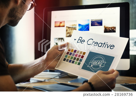 Be Creative Inspiration Design Logo Concept Be Creative Inspiration Design Logo Concept 28169736