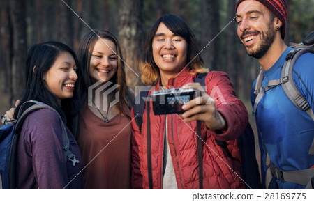 Friends Taking Photos Trip Concept Friends Taking Photos Trip Concept 28169775