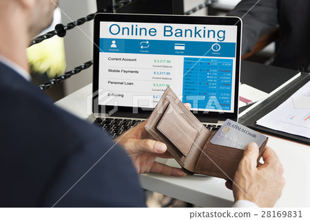 Online Banking Account Transaction Concept Online Banking Account Transaction Concept 28169831