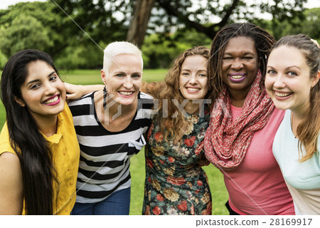 Group of Women Socialize Teamwork Happiness Concept Group of Women Socialize Teamwork Happiness Concept 28169917