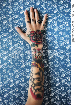 Tattoo Woman Style Glamour Alternative Lifestyle Concept 28170702