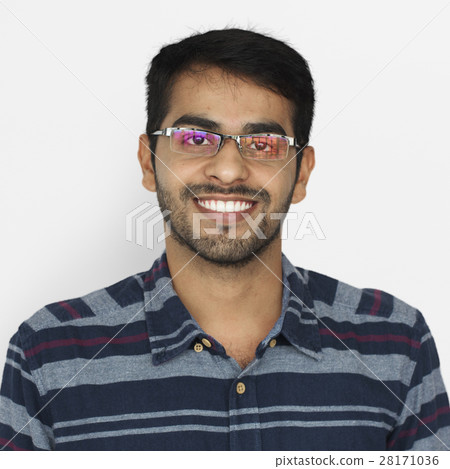 Indian Man Smiling Studio Concept 28171036