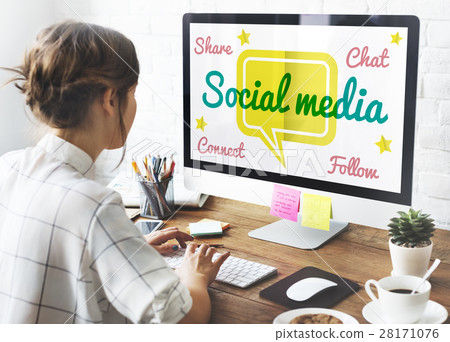 Communication Connection Social Media Concept Communication Connection Social Media Concept 28171076