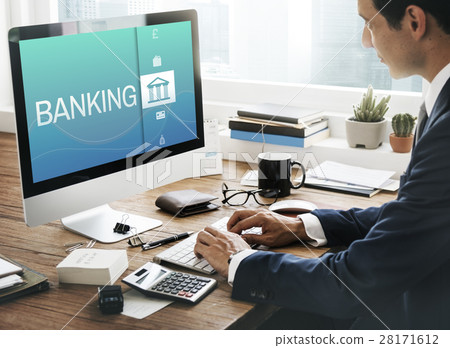 Online Banking Payment Finance Concept Online Banking Payment Finance Concept 28171612