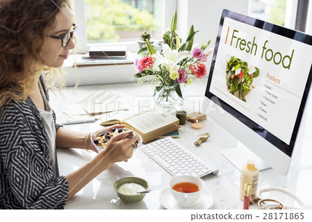 Fresh Food Eating Cafe Calories Nutrition Concept 28171865