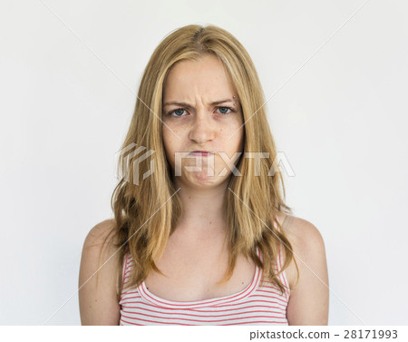 Young Girl Envy Irritated Concept 28171993