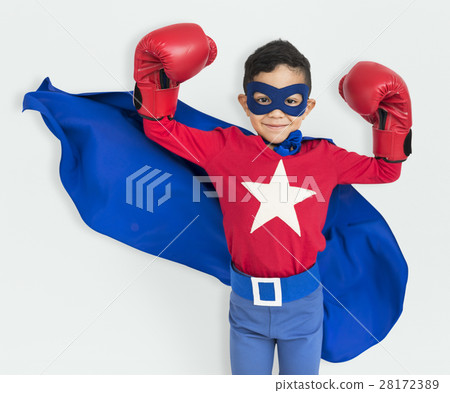 Boy Superhero Brave Child Gutsy Kid Concept Boy Superhero Brave Child Gutsy Kid Concept 28172389