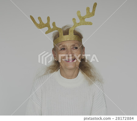 Caucasian Woman Smiling Portrait Concept 28172884