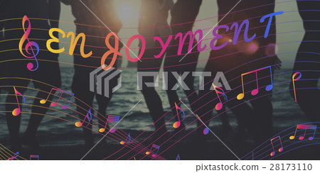 Melody Music Note Rhythm Graphic Concept Melody Music Note Rhythm Graphic Concept 28173110