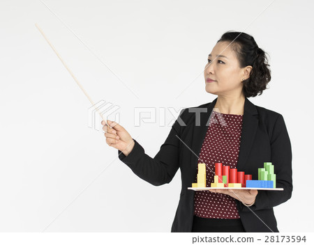 Business Woman Career Cheerful Confident Concept Business Woman Career Cheerful Confident Concept 28173594