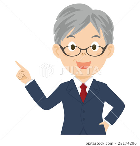 男性總統商人玻璃例證 28174296