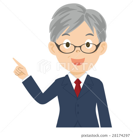 男性總統商人玻璃例證 28174297
