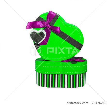 Green Heart shaped box Green Heart shaped box 28176260
