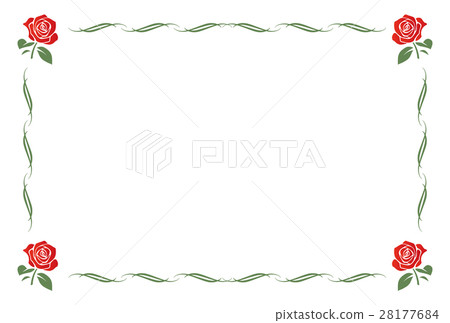 Rose frame red Rose frame red 28177684