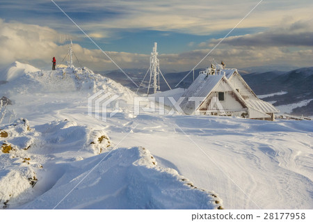 Winter mountain scenery in Bieszczady mountains Winter mountain scenery in Bieszczady mountains 28177958