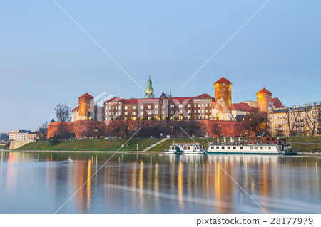 Wawel Castle in the evening in Krakow  28177979