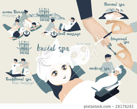 illustration graphic design vector of spa 28178281