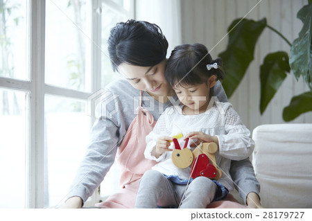 Babysitter and children Babysitter and children 28179727