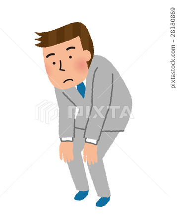 Male employees who crouch Male employees who crouch 28180869