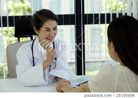 Female medical consultation interview scene 28180886