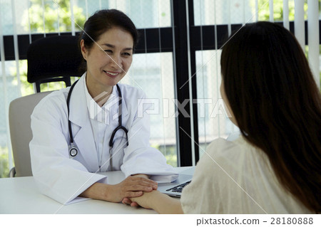 Female medical consultation interview scene 28180888