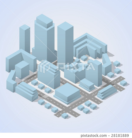 City plan isometric City plan isometric 28181889
