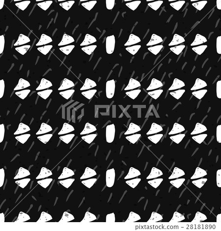 Geometric monochrome seamless pattern Geometric monochrome seamless pattern 28181890