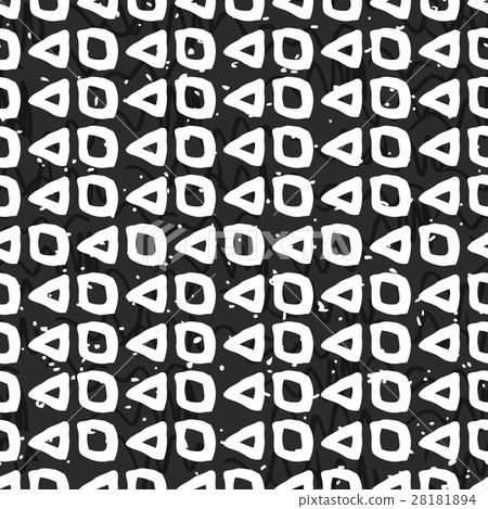 Geometric monochrome seamless pattern 28181894