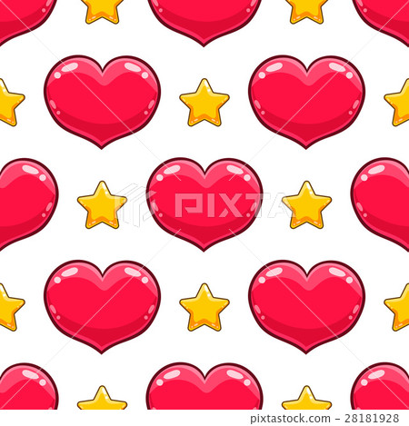 Seamless pattern with heart Seamless pattern with heart 28181928