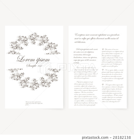 template for folder, business card and invitation template for folder, business card and invitation 28182138