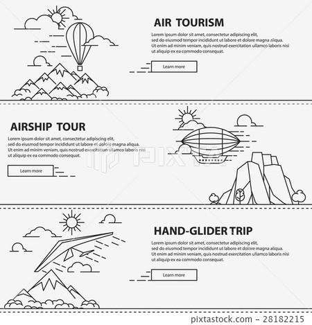 Airship tourism banner Airship tourism banner 28182215