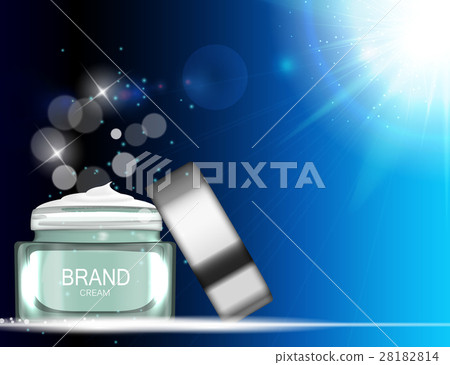 Face Cream Bottle Tube Template for Ads or 28182814